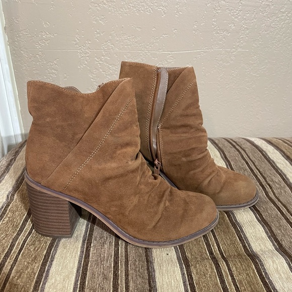 Target Shoes - Side Zip Suede Ankle Boots